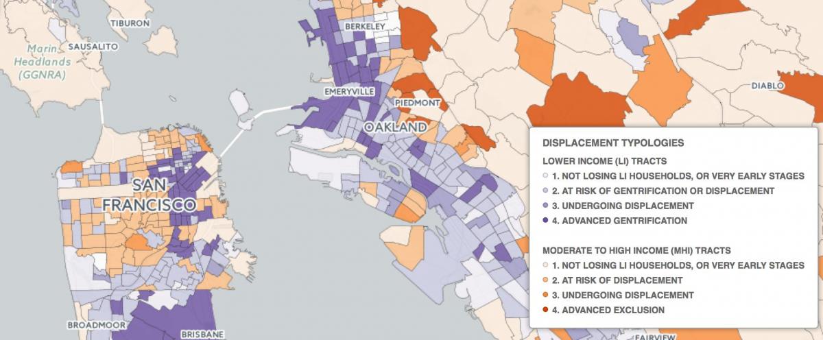 Mapa ng San Francisco gentrification