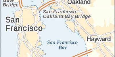 Mapa ng San Francisco golden gate bridge