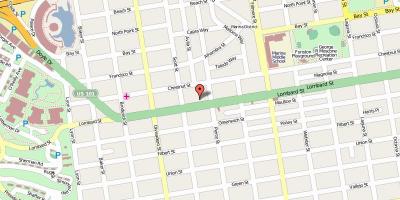 Mapa ng lombard street San Francisco