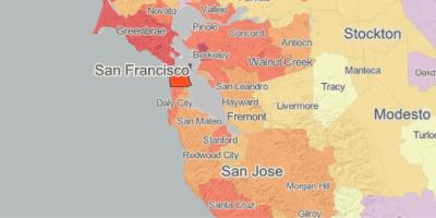 Mapa ng mapp San Francisco