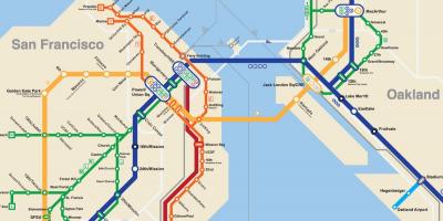 San Francisco sa ilalim ng lupa mapa