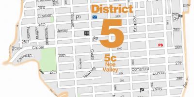 Mapa ng noe valley San Francisco