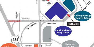 Mapa ng San Francisco airport parking