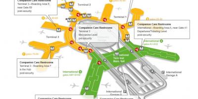 SFO terminal 3 gate mapa