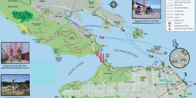 Mapa ng San Francisco bike tour