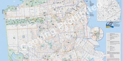 Mapa ng San Francisco bisikleta