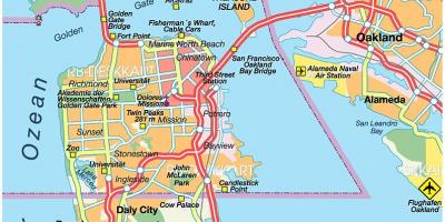 Mapa ng San Francisco county