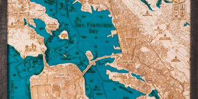 Mapa ng San Francisco kahoy