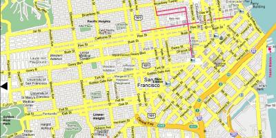 San Francisco lugar ng interes sa mapa