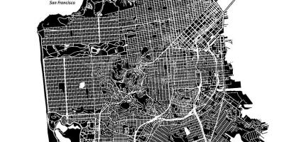 Mapa ng San Francisco vector