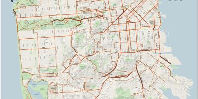 San Francisco bike mapa