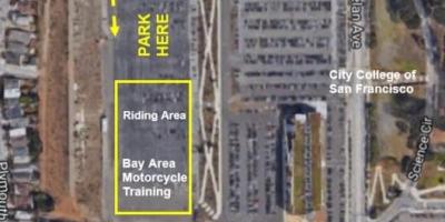 Mapa ng SF motorsiklo paradahan