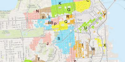 San Francisco parking zone mapa