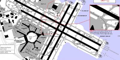 San Francisco airport paliparan ng mapa