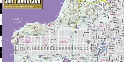 Mapa ng streetwise San Francisco