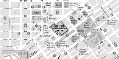 Mapa ng westfield San Francisco