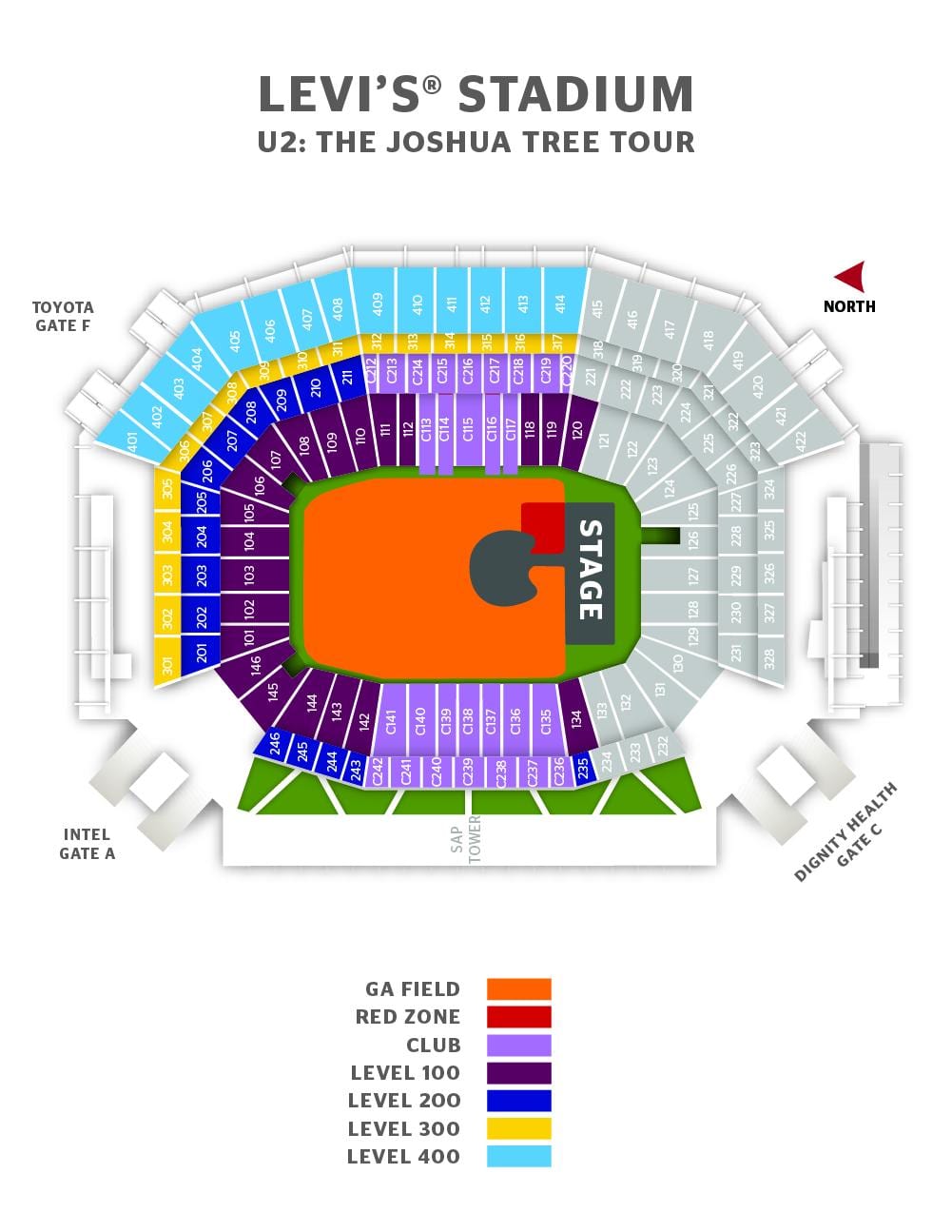 levi ' s stadium suite mapa