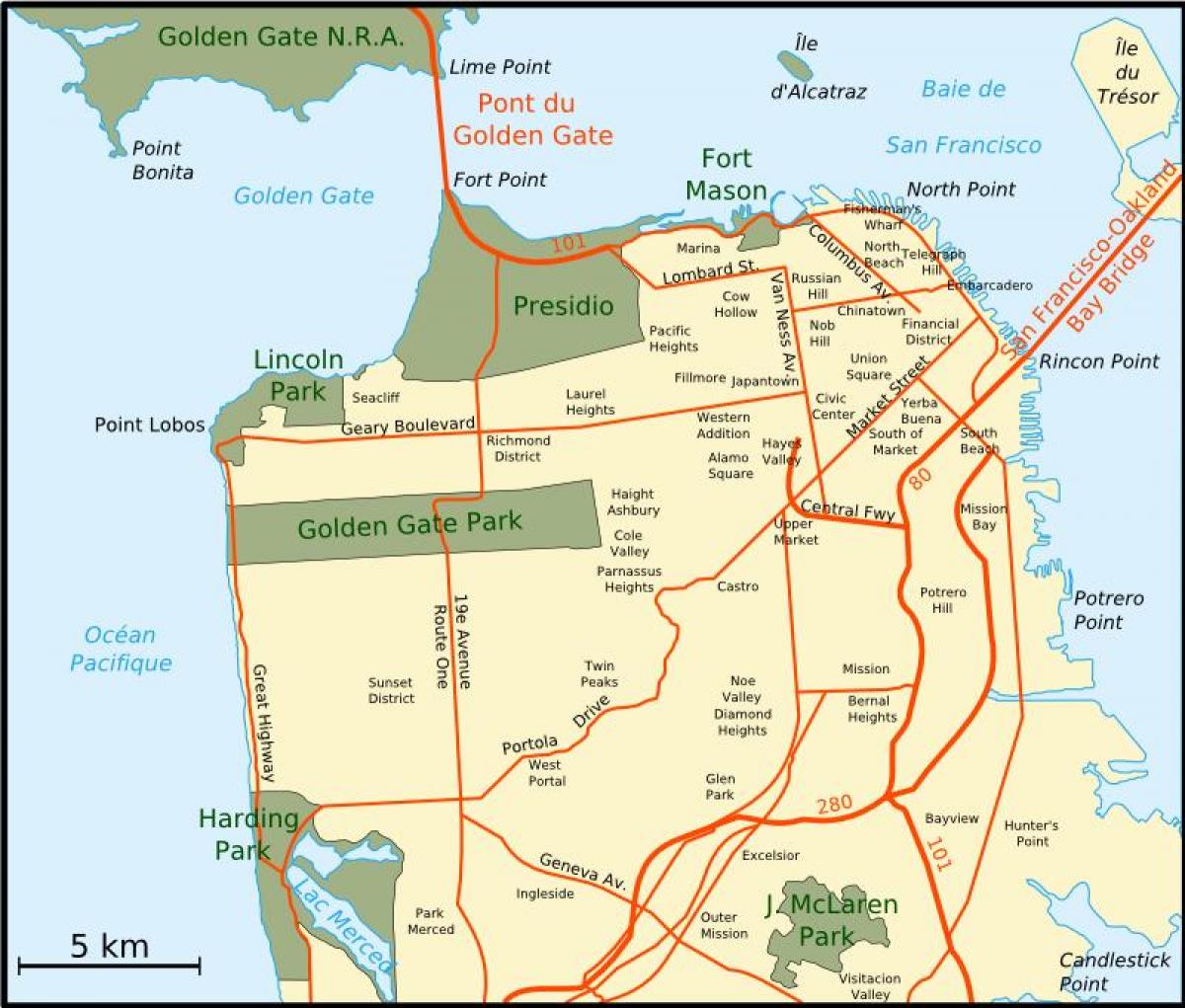Mapa ng mas malaki bay area