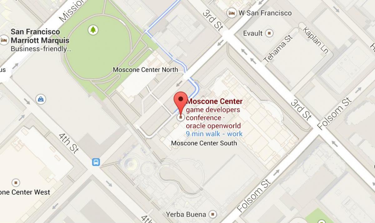 Mapa ng moscone center sa San Francisco