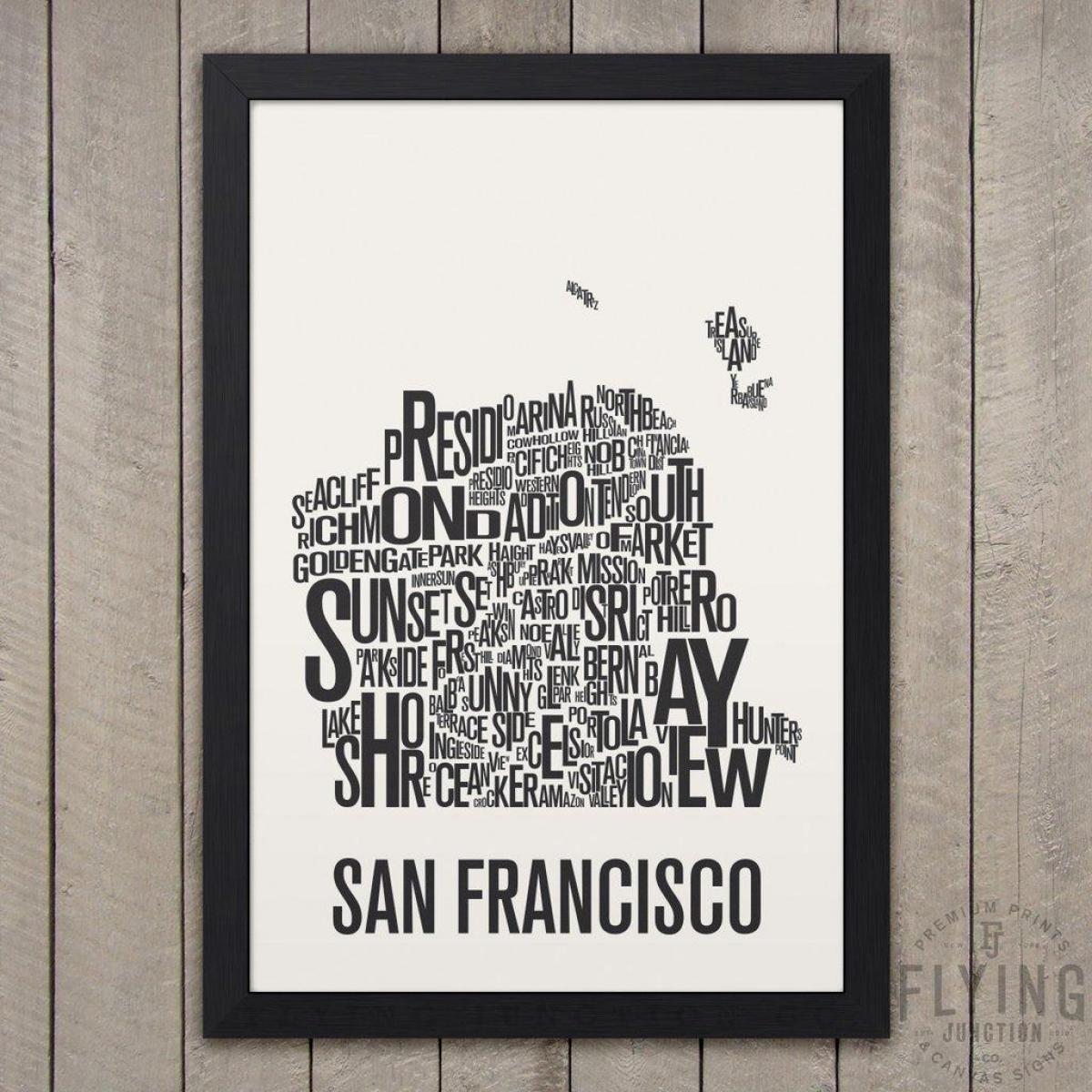San Francisco palalimbagan mapa