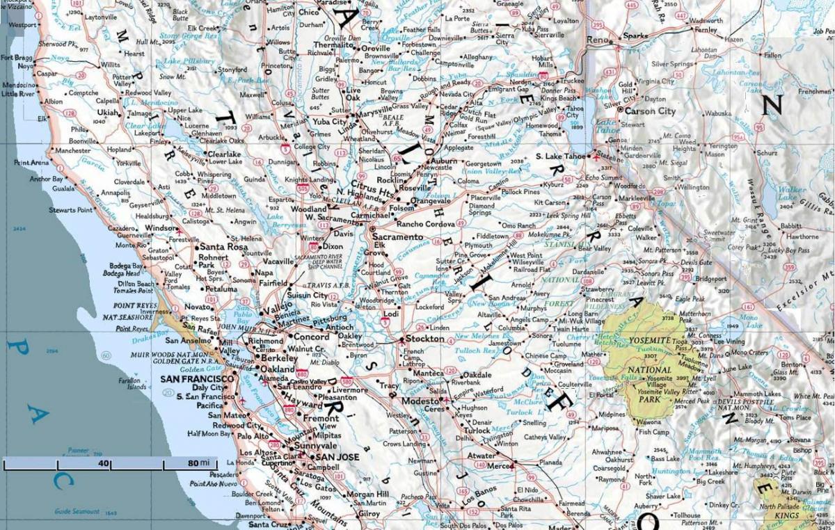 Mapa ng hilaga ng San Francisco