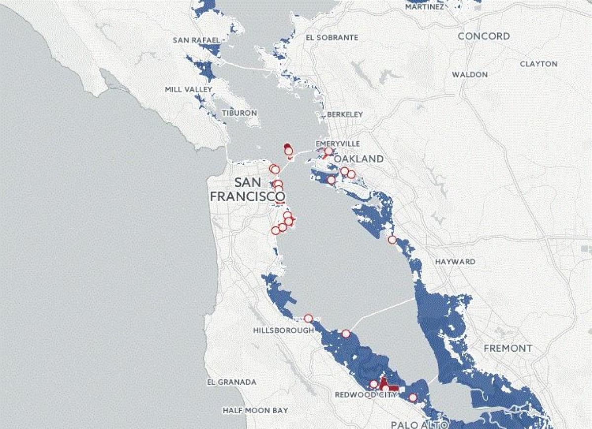 Mapa ng San Francisco baha