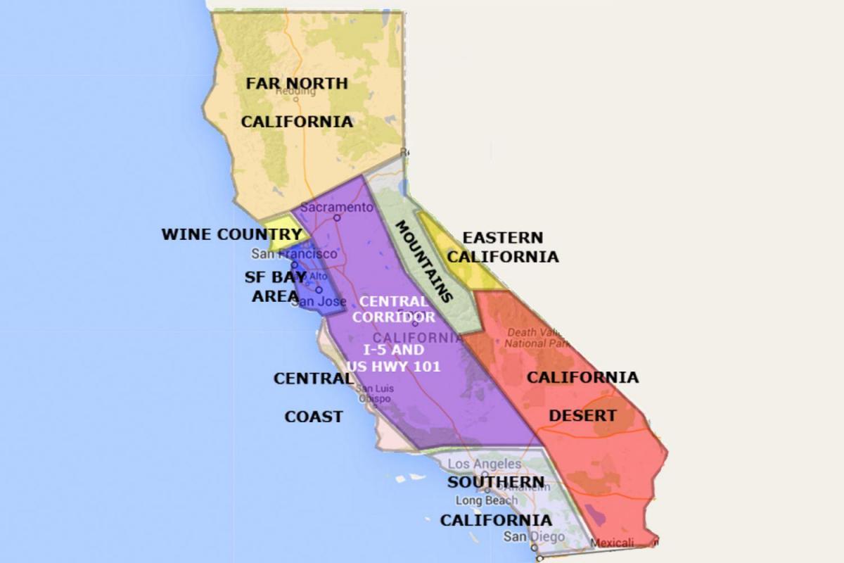 San Francisco california sa mapa