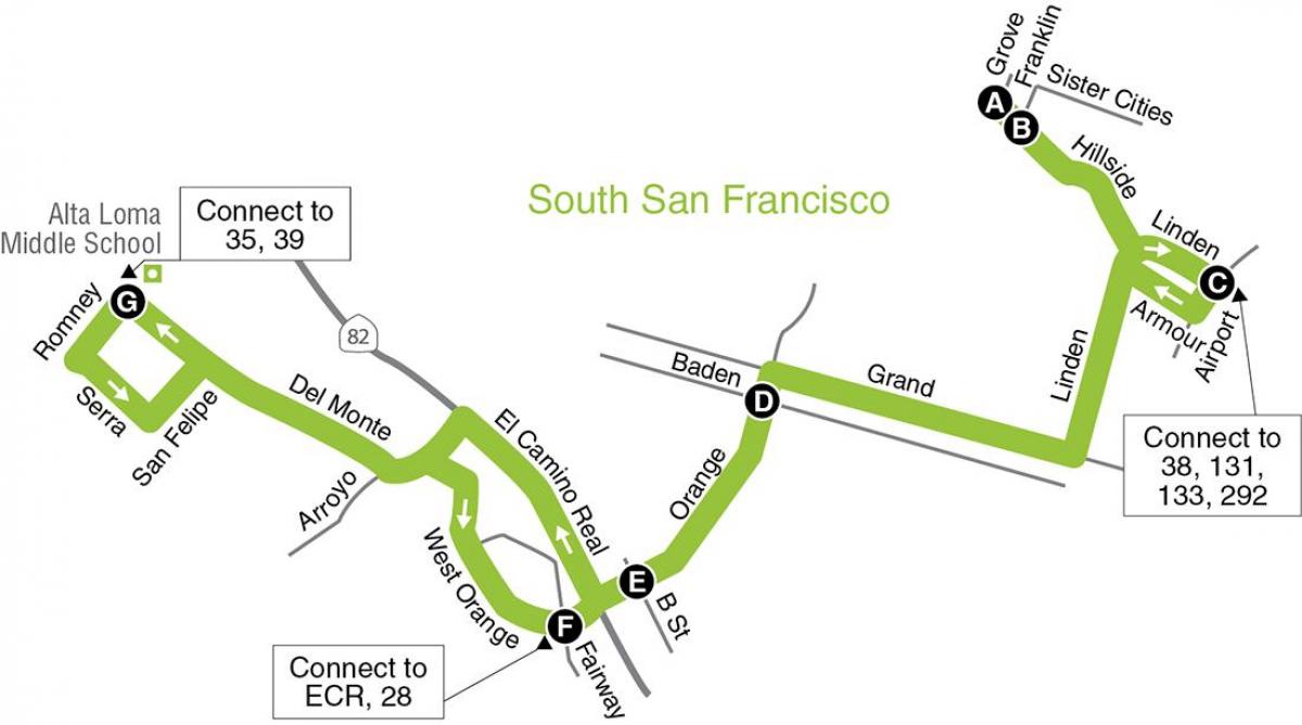 Mapa ng San Francisco elementarya paaralan