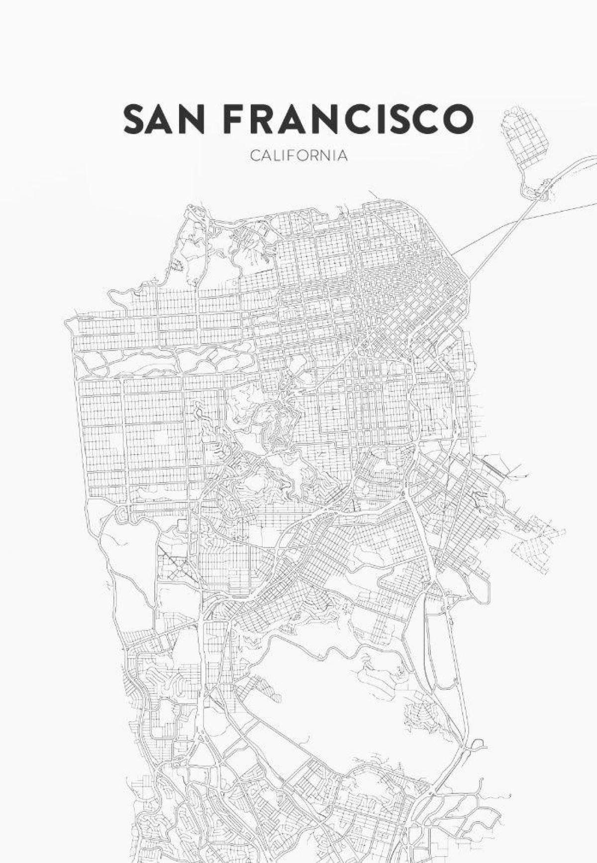 i-print ang mga mapa ng San Francisco