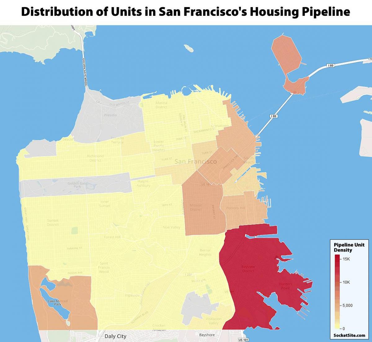 San Francisco pampublikong pabahay mapa