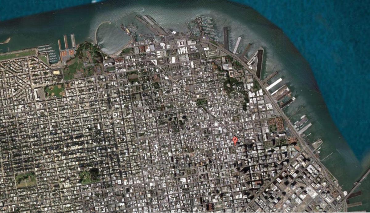 Mapa ng San Francisco satellite