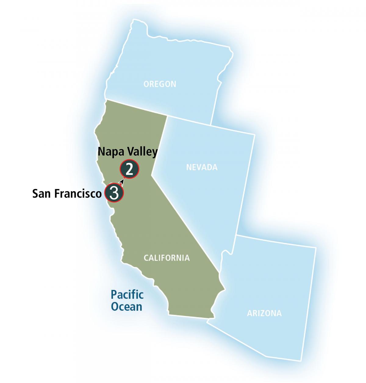 Mapa ng San Francisco va