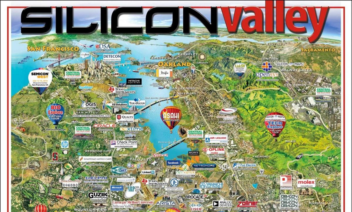 silicon valley lugar sa mapa