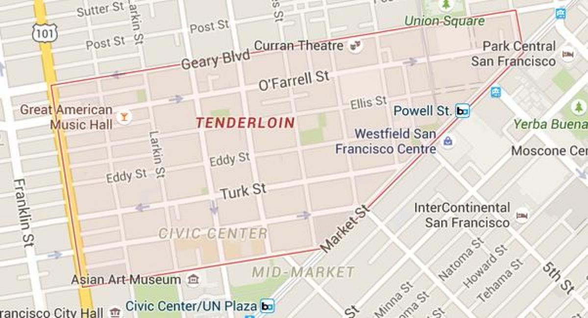 ang lomo San Francisco mapa