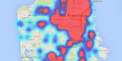 Mapa ng San Francisco ipot