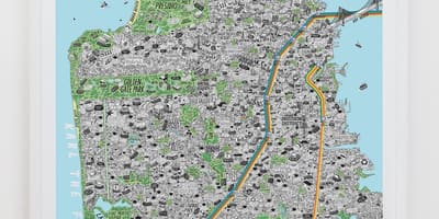Mapa ng San Francisco sining