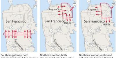 Mapa ng San Francisco tolls